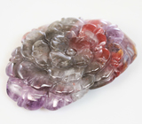 Удивительный резной кварц «7 Melody» 71,85 карата 