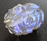 Кулон с резным лабрадоритом 18,53 карата