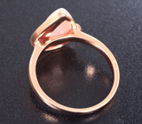 Изысканное серебряное кольцо с перуанским розовым опалом Серебро 925