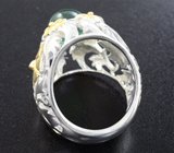 Серебряное кольцо с пренитом