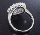 Серебряное кольцо с красивейшим сине-фиолетовым сапфиром Серебро 925