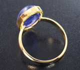 Золотое кольцо с танзанитом 6,72 карата Золото