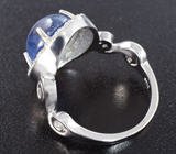 Стильное серебряное кольцо с кианитом
