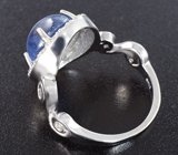 Стильное серебряное кольцо с кианитом Серебро 925
