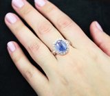 Стильное серебряное кольцо с кианитом Серебро 925