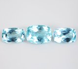Набор из 3 крупных апатитов 12,5 карата