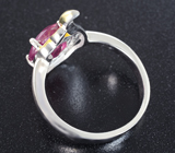 Изящное серебряное кольцо с рубином