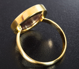 Золотое кольцо с аммолитом аммонита 6,08 карата Золото