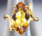 Золотое кольцо с насыщенно-медовым гелиодором 4,28 карата Золото