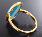 Золотое кольцо с армянской бирюзой 5,03 карата Золото