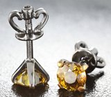 Пусеты со сфенами высокой дисперсии 1,31 карата