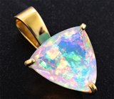 Кулон с ограненным эфиопским опалом 4,99 карата