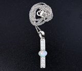 Стильный серебряный комплект с кристаллическими эфиопскими опалами Серебро 925