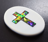 Мозаика из аммолита в агате 28,12 карата 