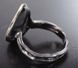 Серебряное кольцо с бирюзой с включениями пирита