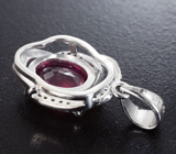 Элегантный серебряный кулон с рубином Серебро 925