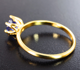 Золотое кольцо с танзанитом высокой дисперсии 0,55 карата Золото