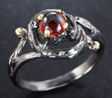 Серебряное кольцо с альмандином гранатом Серебро 925