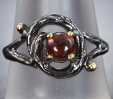 Серебряное кольцо с альмандином гранатом Серебро 925