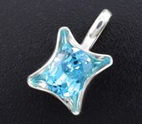 Кулон с голубым топазом 4,7 карата