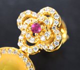 Чудесные серебряные серьги с желтыми опалами Серебро 925