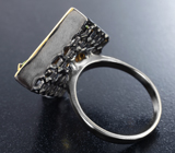 Серебряное кольцо с цитринами и перидотами