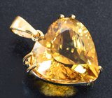 Кулон с чистейшим цитрином 18,22 карата