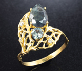 Золотое кольцо с уральскими александритами 2,45 карата и бриллиантами Золото
