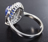 Серебряное кольцо с насыщенным танзанитом Серебро 925
