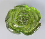 Зеленый резной турмалин 1,75 карата 
