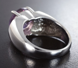 Стильное серебряное кольцо с аметистом