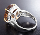 Серебряное кольцо с империал топазом Серебро 925