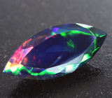 Ограненный черный опал 2,26 карата 