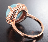Замечательное серебряное кольцо с ларимаром