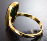 Золотое кольцо с великолепным кристаллическим черным опалом 2,53 карата Золото