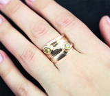 Серебряное кольцо с перидотами
