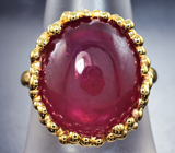 Золотое кольцо с крупным рубином 21,71 карата