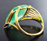 Золотое кольцо с уникальным уральским изумрудом 8,49 карата и бриллиантами Золото