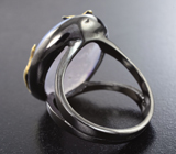 Серебряное кольцо с халцедоном 28+ карат