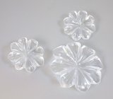 Набор бесцветного резного кварца 33,23 карата 