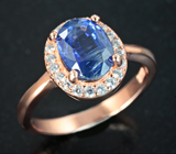 Замечательное серебряное кольцо с ярким кианитом