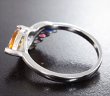 Элегантное серебряное кольцо с цитрином