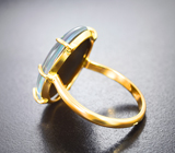 Кольцо с австралийским триплет опалом топового качества 9,4 карата Золото