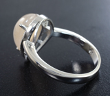 Серебряное кольцо с пастельным сапфиром