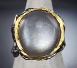 Серебряное кольцо с лунным камнем 23+ карата