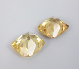 Пара чистейших желтых цирконов 4,38 карата 