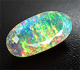 Ограненный эфиопский опал 5,42 карата 