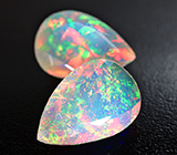 Пара ограненных эфиопских опалов 10,51 карата 