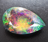 Ограненный черный опал 16,76 карата 