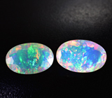 Пара ограненных эфиопских опалов 13,77 карата 